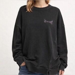 Aerie Ghostbusters Graphic Sweatshirt – Adult Large – Vintage Wash Charcoal Gray